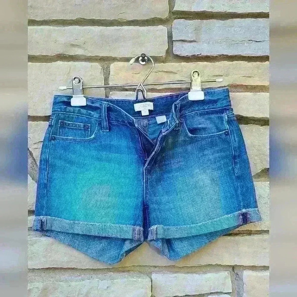 J crew blue denim shorts size 24 - Picture 10 of 16
